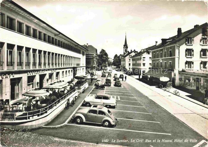 14019514 Le Sentier VD Le Grand Rue et le Nouvel Hôtel de Ville