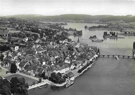 14007285 STEIN  AM RHEIN SH mit Insel Werd und Untersee