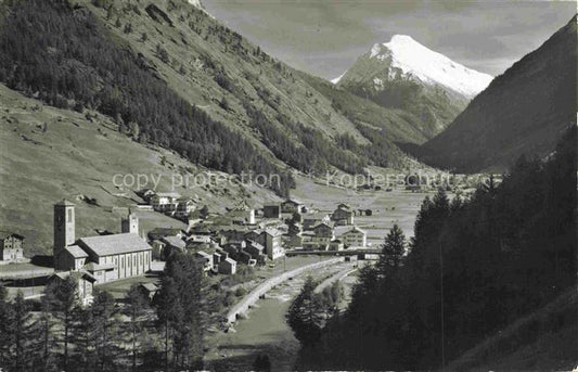 14007301 Saas-Grund VS Panorama Blick zum Stellihorn