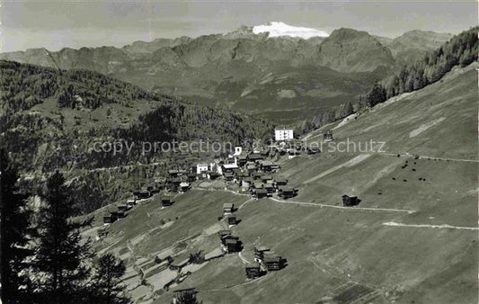 14007331 St Luc VS Panorama Blick gegen Wildhorn