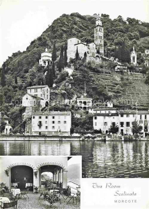 14008250 Morcote Lago di Lugano TI Tea Room Scalinata