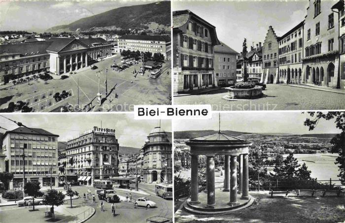 14008317 Biel Bienne BE Teilansichten Stadtzentrum Pavillon Aussichtspunkt