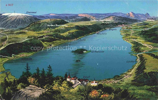 14008879 Bielersee Lac de Bienne BE und Umgebung aus der Vogelperspektive