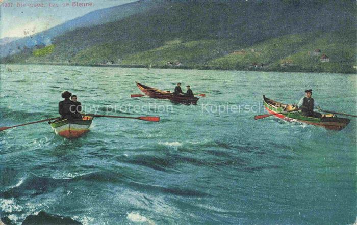 14008935 Bielersee Lac de Bienne BE Rudern auf dem See