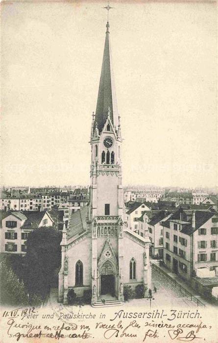 14009305 Aussersihl ZueRICH Peter und Paulskirche