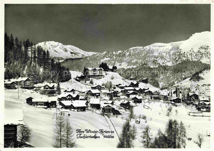 14009992 Tschiertschen GR Winterpanorama