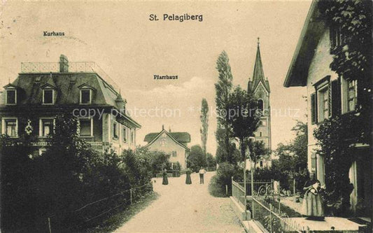 14021180 St Pelagiberg Bischofszell TG Kurhaus Pfarrhaus Kirche