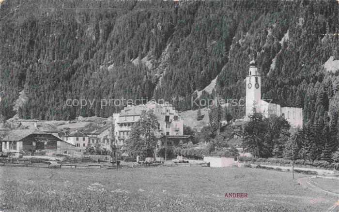 14021561 Andeer GR Panorama Kirche