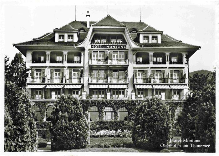 14021983 Oberhofen Lac de Thoune BE Hôtel Montana