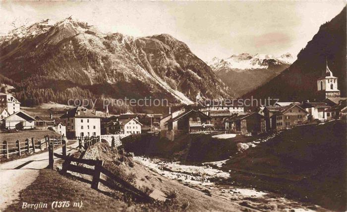 14022165 Berguen Bravuogn Albula GR Panorama Feldpost