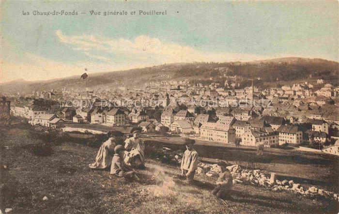 14022334 LA CHAUX -DE-FONDS NE Vue generale et Pouillerel