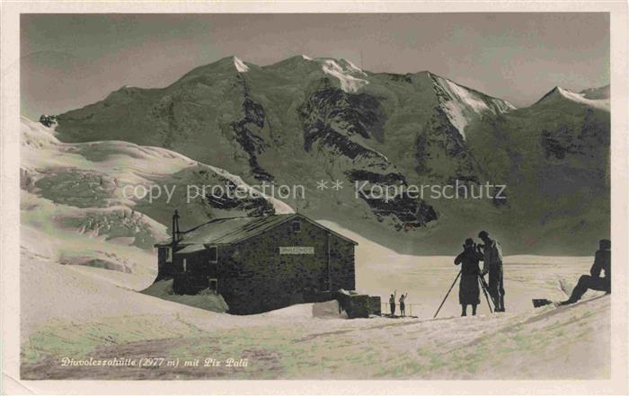 14022346 Diavolezzahuette 2973m Bernina GR mit Piz Palue