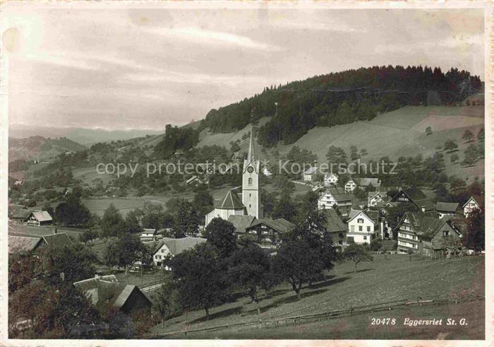 14022878 Eggersriet SANKT GALLEN SG Panorama Kirche