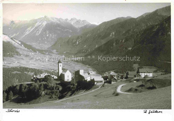 14022879 Église panoramique Stierva Albula GR