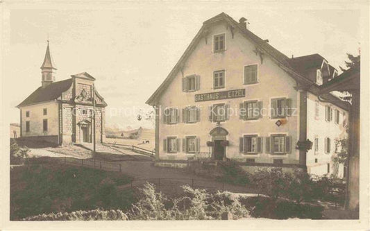 14024932 Etzelpass Etzel-Kulm Etzelkulm 1098m SZ Gasthaus und Kapelle St Meinrad