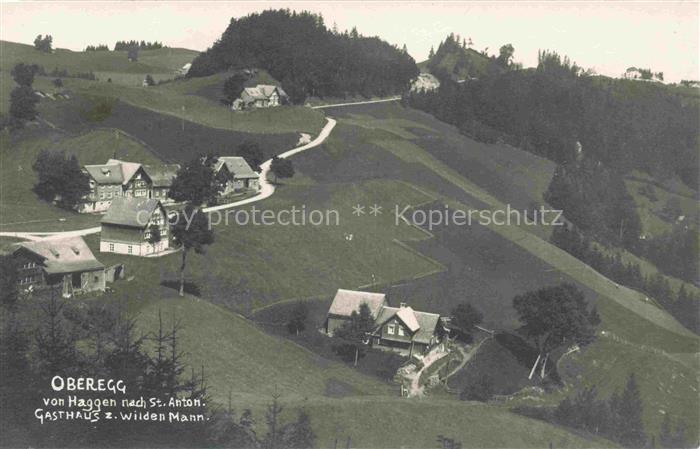 14024949 Oberegg Appenzell IR Gasthaus zum Wilden Mann Panorama