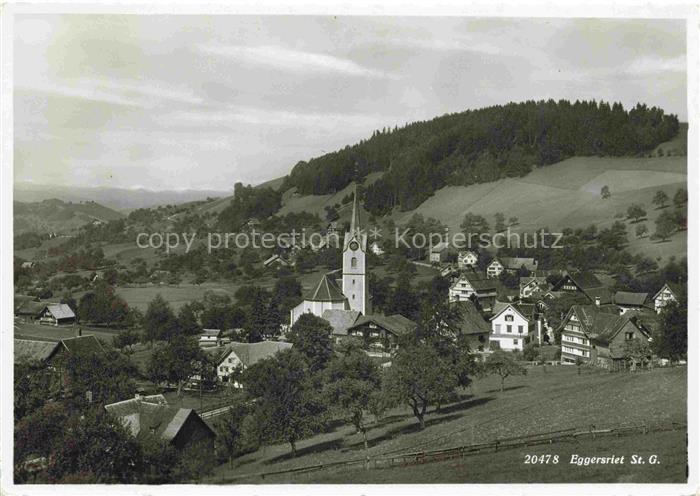 14025338 Eggersriet SANKT GALLEN SG Panorama Kirche