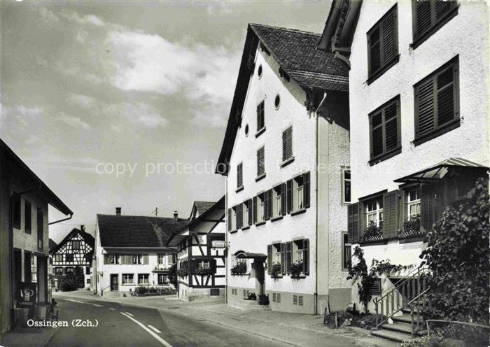 14025341 Ossingen Andelfingen ZH Gasthof Metzgerei zum Loewen Strassenpartie