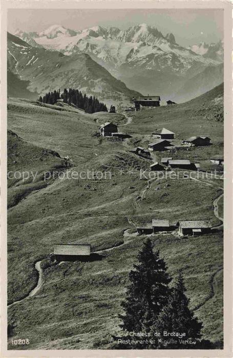 14031009 Bretaye 1800m VD Chalets de Bretaye Vue aerienne