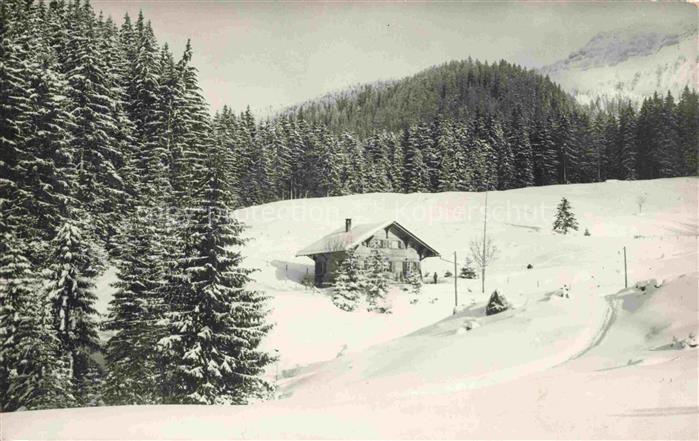 14031941 Stampf Naturfreundehaus Uetendorf BE Winter Panorama