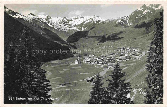 14031968 Sedrun Surselva GR Panorama Javetschertal