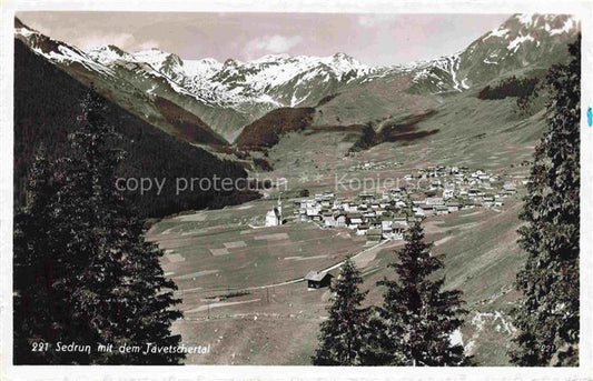 14031969 Sedrun Surselva GR Panorama Javetschertal