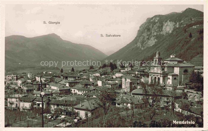 14032675 Mendrisio TI Panorama e San Giorgio San Salvatore