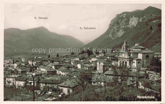 14032675 Mendrisio TI Panorama e San Giorgio San Salvatore