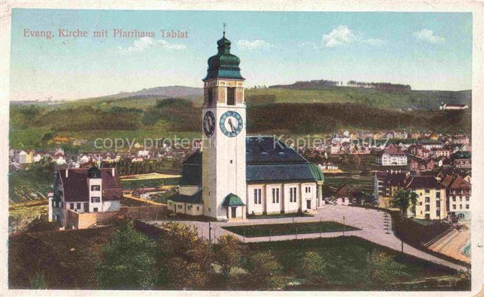 14032761 St Gallen SANKT GALLEN SG Ev Kirche mit Pfarrhaus Tablat