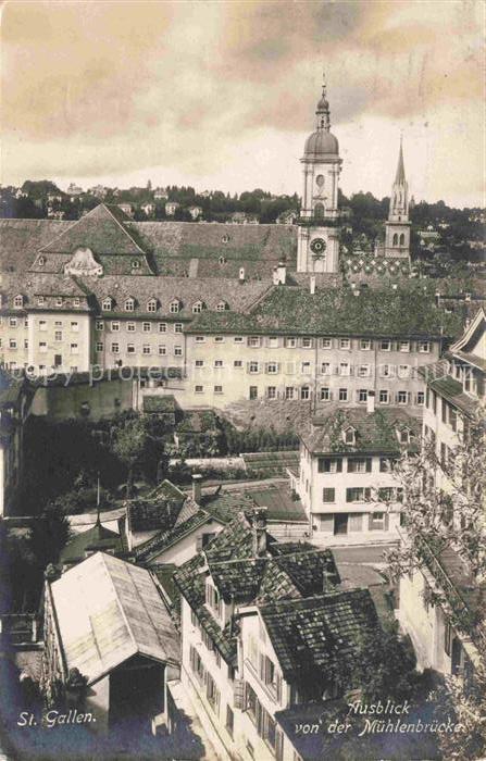 14032791 St Gallen SANKT GALLEN SG Blick von der Muehlenbruecke