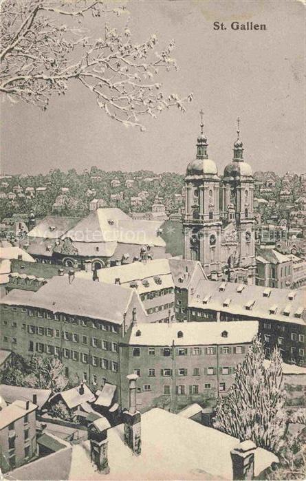 14032823 St Gallen SANKT GALLEN SG Panorama mit Kirche