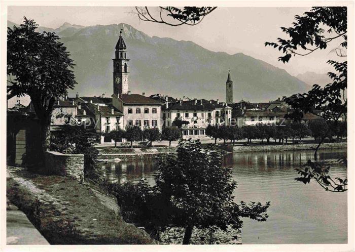 14033132 Ascona Lago Maggiore TI Panorama Kirche