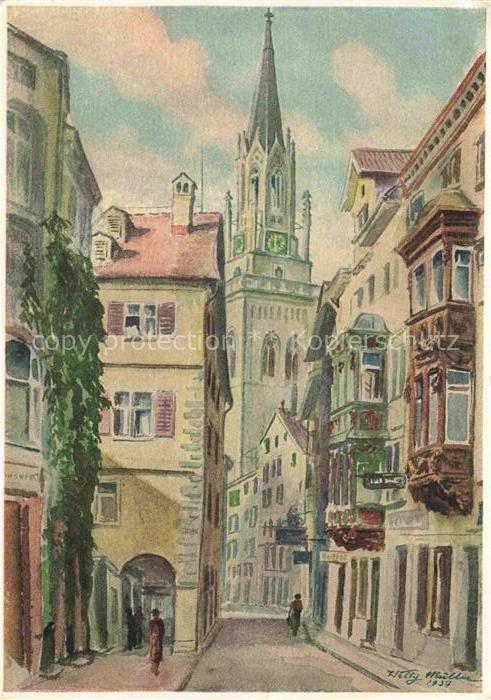 14033137 St Gallen SANKT GALLEN SG Altstadt Kugelgasse Sueeosergasse Gemaelde