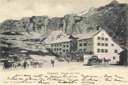 14033466 Grimsel Hospiz mit Post