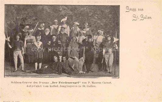 14034153 St Gallen SANKT GALLEN SG Schluss Gruppe des Dramas Der Friedensengel A