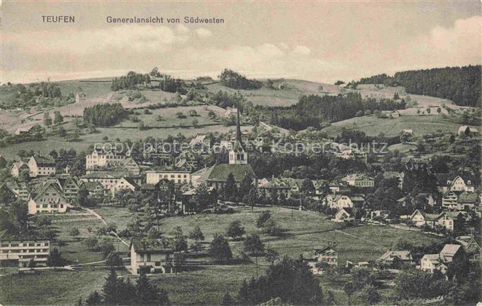 14034194 Teufen Appenzell AR Generalansicht von Suedwesten