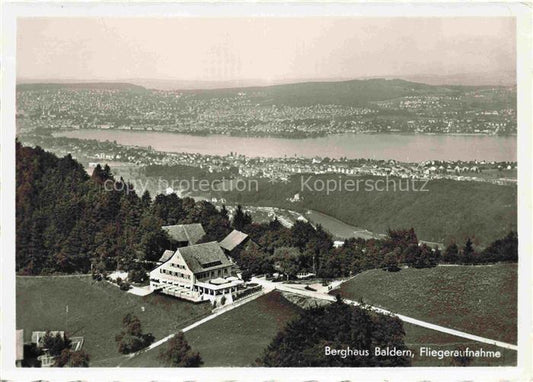 14034506 Baldern  uetliberg ZH Fliegeraufnahme mit Berghaus Baldern