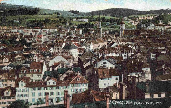 14034856 St Gallen SANKT GALLEN SG Panorama mit Freudenberg