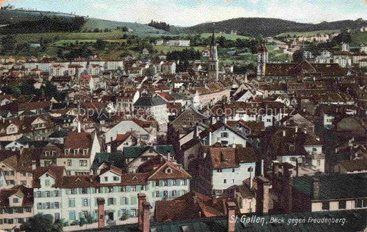 14034856 St Gallen SANKT GALLEN SG Panorama mit Freudenberg