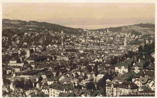 14034875 St Gallen SANKT GALLEN SG Fliegeraufnahme mit Bodenseeblick