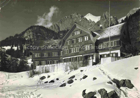 14035767 Wildhaus  Toggenburg SG St Galler Jugendheim mit Schafberg