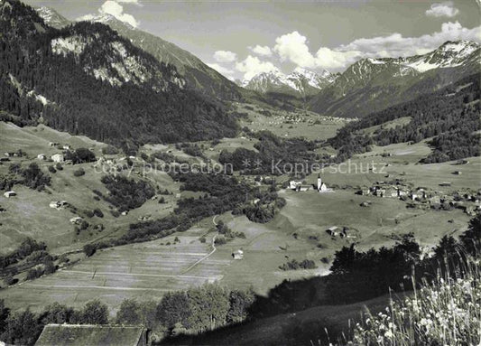 14035815 Klosters-Serneus GR mit Mazzaselva und Silvrettagruppe