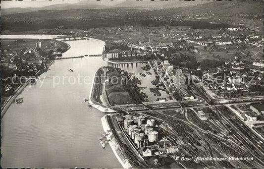 12160020 Bâle BS Kleinhueninger Rheinhafen Aviation photo Bâle BS