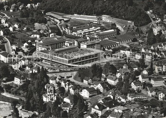 12160137 Rueti ZH Maschinenfabrik Rueti A.- G. Fliegeraufnahme Rueti ZH