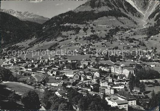 12160708 Klosters GR Fliegeraufnahme Klosters