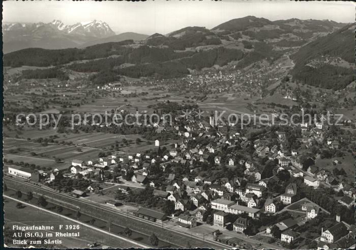 12160715 Au SG Fliegeraufnahme mit Blick zum Saentis Au SG