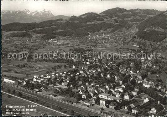 12160715 Au SG Fliegeraufnahme mit Blick zum Saentis Au SG