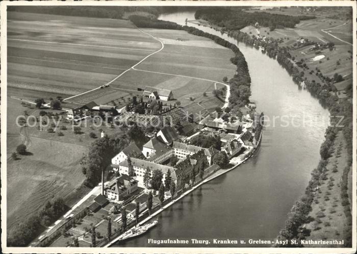 12160723 St Katharinenthal Diessenhofen TG Fliegeraufnahme Kranken und Greisen