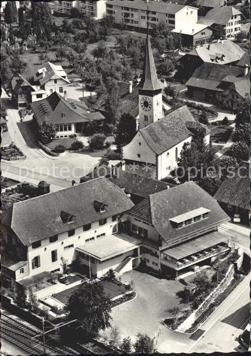 12160725 Oberdiessbach Fliegeraufnahme Hotel Landgasthof Loewen Oberdiessbach