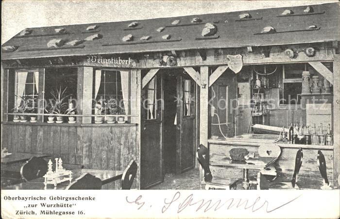 12193511 Zuerich Taverne de montagne de Haute-Bavière à la Wurzhuette Zuerich